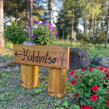 別荘 Kuldvitsa Puhkemaja Saunaga *